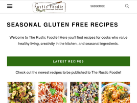 'therusticfoodie.com' screenshot