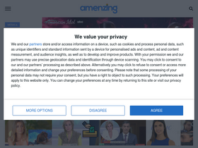 'amenzing.com' screenshot