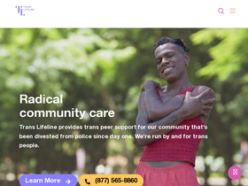 'hotline.translifeline.org' screenshot