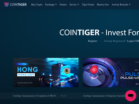 'cointiger.com' screenshot