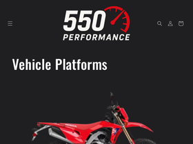 550performance.com homepage screenshot