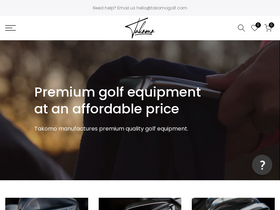 'takomogolf.com' screenshot