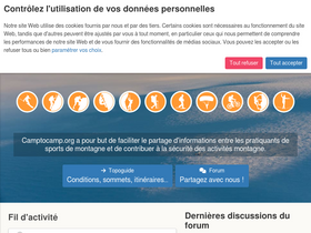 'camptocamp.org' screenshot