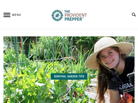 'theprovidentprepper.org' screenshot