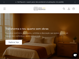 lojadosquartos.com homepage screenshot
