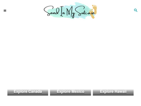 'sandinmysuitcase.com' screenshot