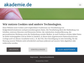 'akademie.de' screenshot