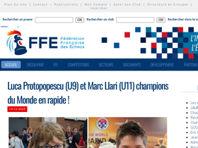 'echecs.asso.fr' screenshot