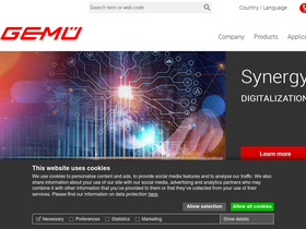 'gemu-group.com' screenshot