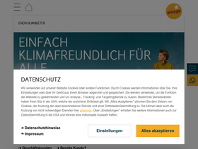 'entega.de' screenshot