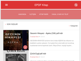'epdfkitapindiir.com' screenshot