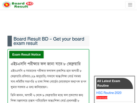 'boardresultbd.com' screenshot