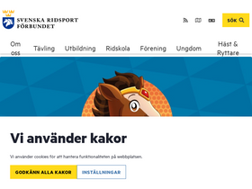 'ridsport.se' screenshot