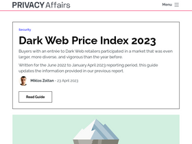 'privacyaffairs.com' screenshot