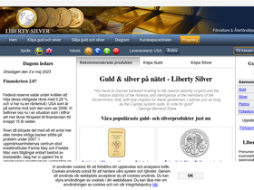 'libertysilver.se' screenshot