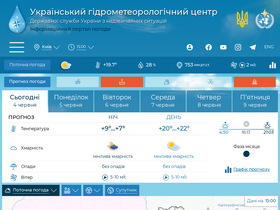 'meteo.gov.ua' screenshot