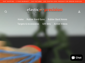 elasticprecision.com homepage screenshot