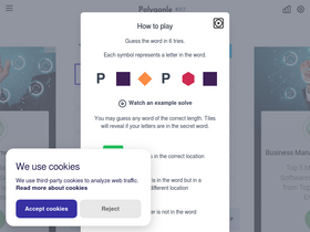 'polygonle.com' screenshot