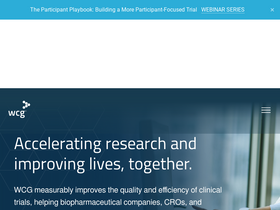 'wcgclinical.com' screenshot