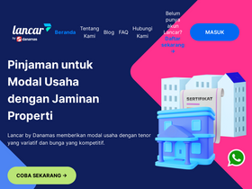 'lancar.id' screenshot