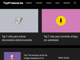 'topfreewares.com.br' screenshot