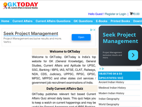 'gktoday.in' screenshot