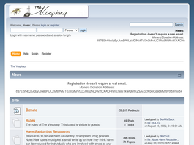 'thevespiary.org' screenshot