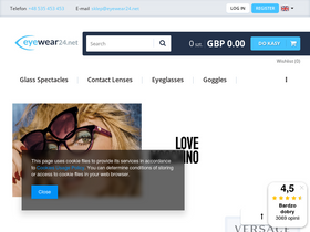 'eyewear24.net' screenshot