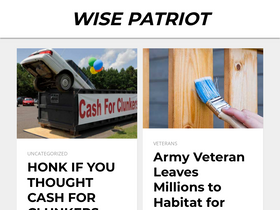'wisepatriot.com' screenshot
