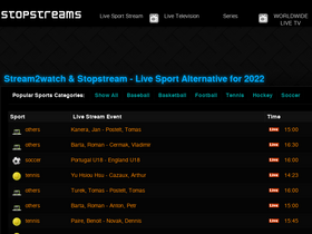 'stopstreams.tv' screenshot