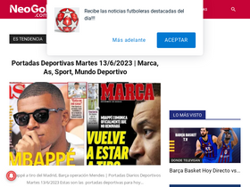 'neogol.com' screenshot