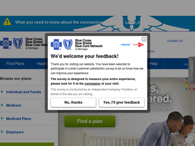 'bcbsm.com' screenshot