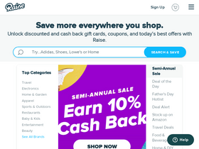 'raise.com' screenshot