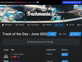 'trackmania.io' screenshot