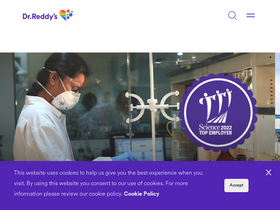 'drreddys.com' screenshot