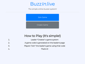 'buzzin.live' screenshot