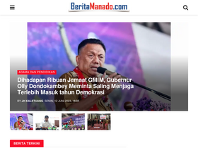 'beritamanado.com' screenshot