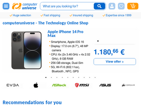 'computeruniverse.net' screenshot