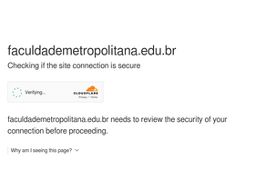 'faculdademetropolitana.edu.br' screenshot