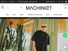 'machinist.com.tr' screenshot