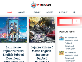 'tvtoonsindia.com' screenshot
