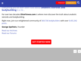 'elitefitness.com' screenshot