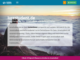 'iurastudent.de' screenshot