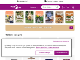'vidaxl.cz' screenshot