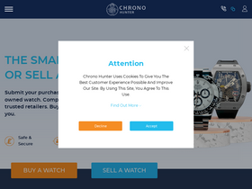'chronohunter.com' screenshot