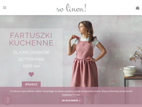 'so-linen.com' screenshot
