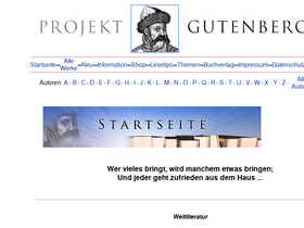 'projekt-gutenberg.org' screenshot