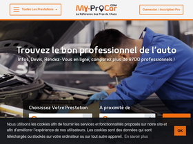 'my-procar.com' screenshot