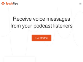 'speakpipe.com' screenshot