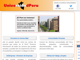 'universidadperu.com' screenshot